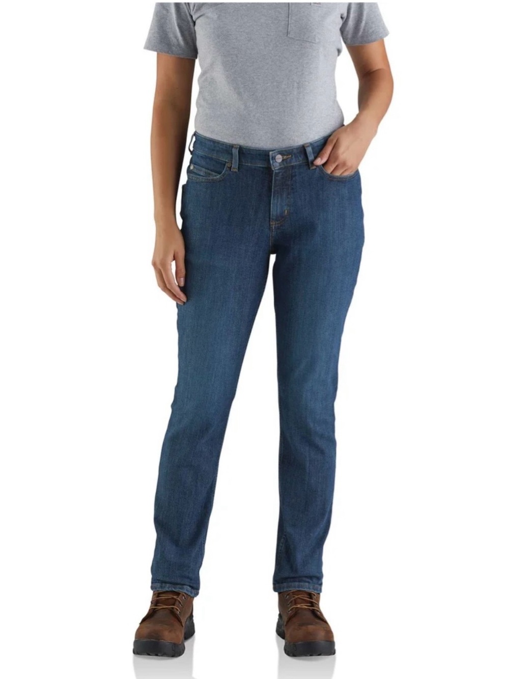 NWOT Carhartt RUGGED FLEX® RELAXED FIT JEAN Women’s Size 6 Reg